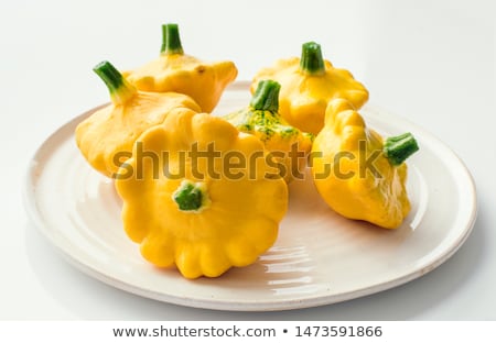 Сток-фото: Bowl Of Pattypan Squash