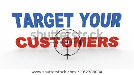 3d Target Reticule Over Customer Stock photo © Ribah