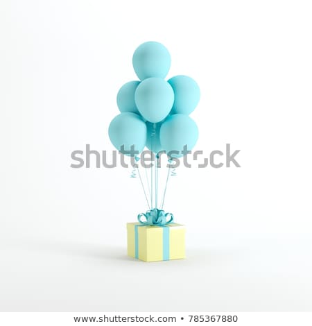 Stok fotoğraf: Blue Balloon In The Room