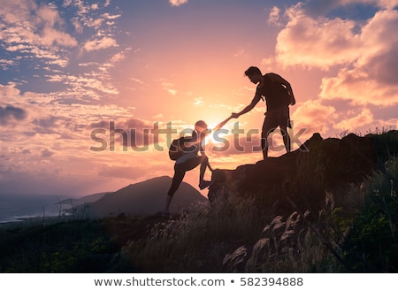 Stock photo: Person Giving Support To Other Person