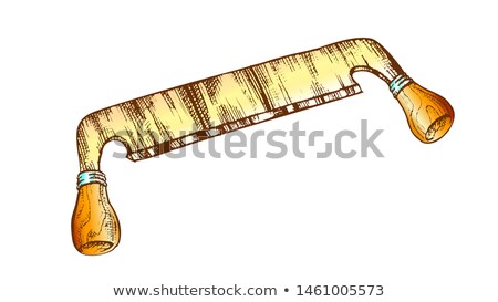 Stockfoto: Color Shaving Knife Carving Tool For Wooden Board Vector