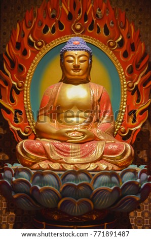 Сток-фото: Concept Of Golden Buddha Statue