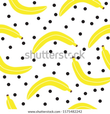 Foto d'archivio: Fruits Seamless Pattern Falling Exotic Fruits Isolated On Blue Background