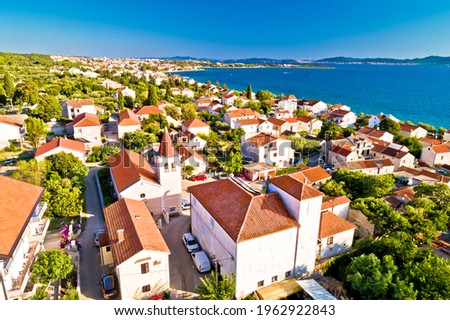 Stock fotó: Zadar Village Of Diklo Beach And Coastline In Zadar Archipelago