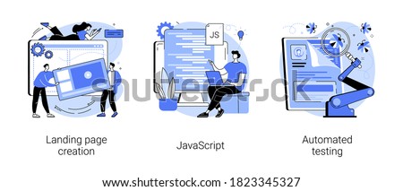 Foto stock: Mobile Software Optimization Vector Concept Metaphor