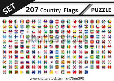 Germany And Austria Flags In Puzzle Foto stock © noche