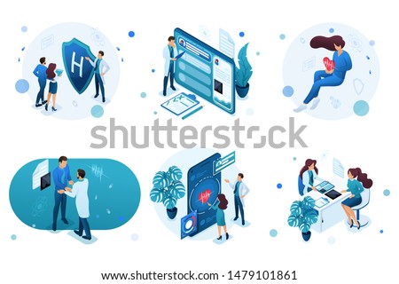 Stock foto: It Specialists Creating Mobile Applications On Smartphone Screen Vector Illustration