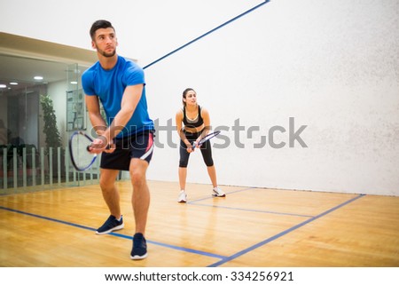 Stock photo: Playing Squash