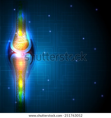 ストックフォト: Joint Anatomy Abstract Blue Background Beautiful Bright Design