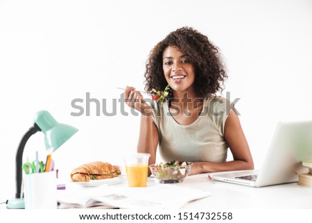 Stock photo: Beautiful Entrepreneur Having Lunch