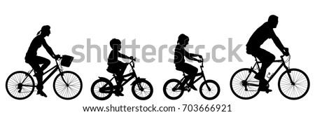 Stock photo: Bike Cyclist Riding Bicycle Silhouette