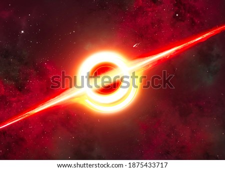 Stock photo: Stars Planet And Galaxy In Cosmos Universe Space And Time Trav