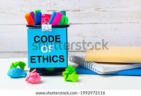 Stock photo: Mission Values Vision In Blue Glass Blocks