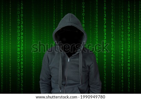Foto d'archivio: Password Insecure Alert Unrecognizable Computer Hacker Stealing
