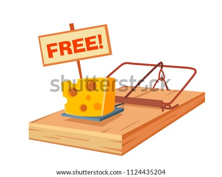 Foto stock: Mousetrap With Cheese