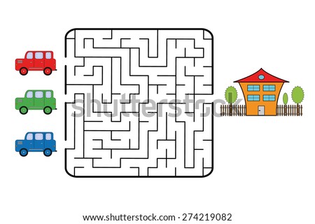 Foto stock: Cars Are About To Enter The Maze