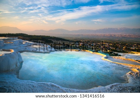 Stockfoto: Famous Turkish Pammukale