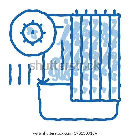 ストックフォト: Detection Of Sanitary Problems In Bathroom Icon Vector Outline Illustration