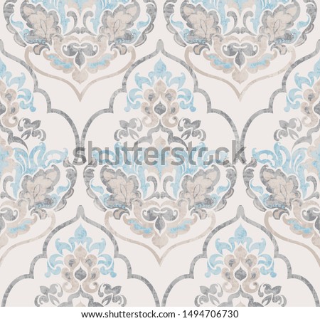 Stock fotó: Baroque Ornament Vector Luxury Watercolor Trendy Texture Vintage Retro Old Styles