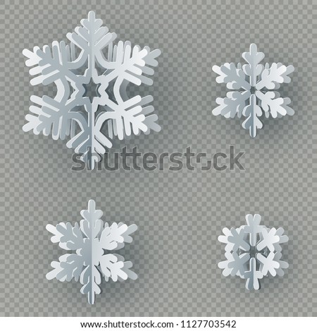 [[stock_photo]]: Snowflake Icon Winter Theme Winter Snowflakes Of Different Shapes