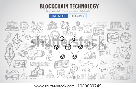 [[stock_photo]]: Cryptocurrency Concept Hand Drawn Business Doodle Designs