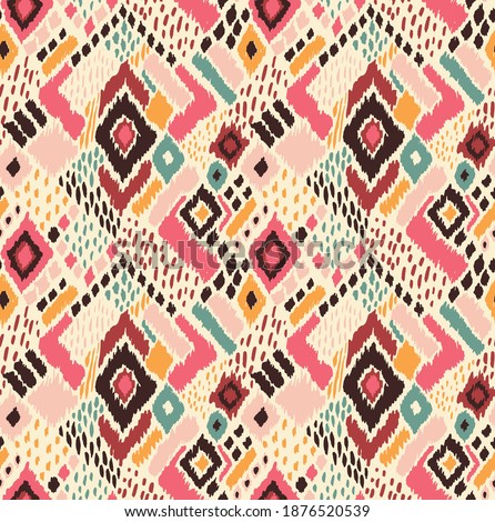 ストックフォト: Abstract Ethnic Rug Ornamental Seamless Pattern Vector Vintage Background