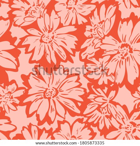 ストックフォト: Floral Seamless Pattern In Vector