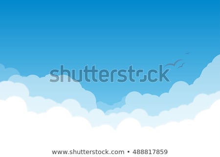 Stock photo: Clouds Cumulus Flying On Sky Color Vector