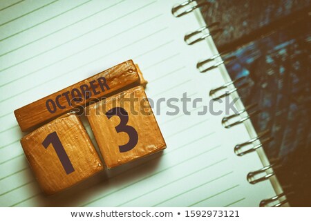 Stockfoto: Cubes Calendar 13th October