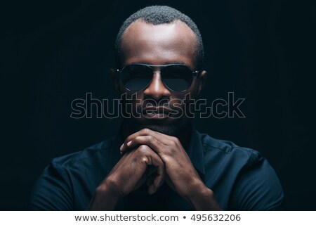 Foto stock: Black Man Sunglasses