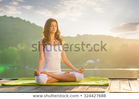 Stock fotó: Woman At Yoga Relaxation