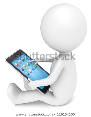 Foto stock: 3d Small People - App Icon
