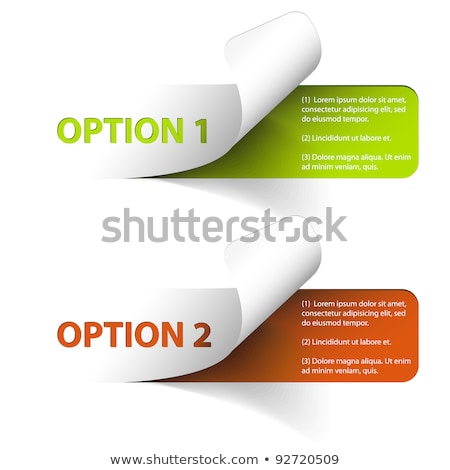 Stockfoto: Set Of Colorful Vector Sample Option Stickers