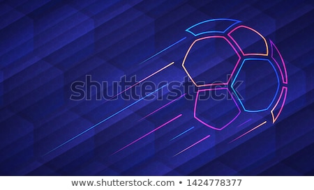 Stock foto: Soccer Background With Goalkeeper And Ball