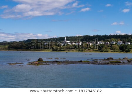 Foto stock: Rocks At The Riverside Quebec Canada