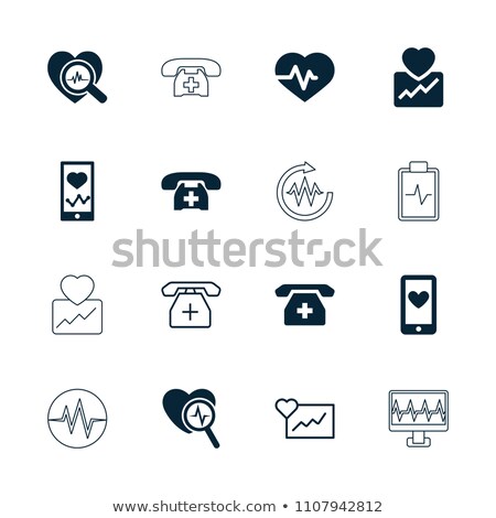 Foto stock: Clipboard With Cardiogram