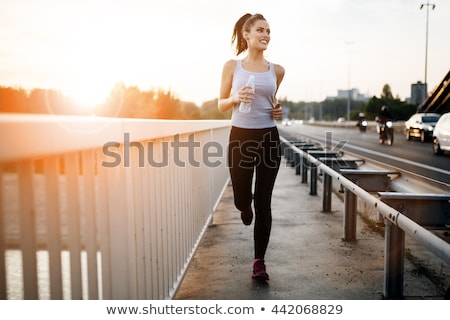 Foto stock: Beautiful Woman Running