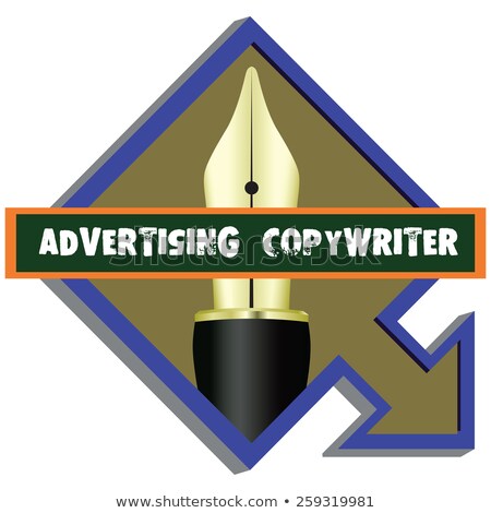 Сток-фото: Pointer To Advertising Copywriter