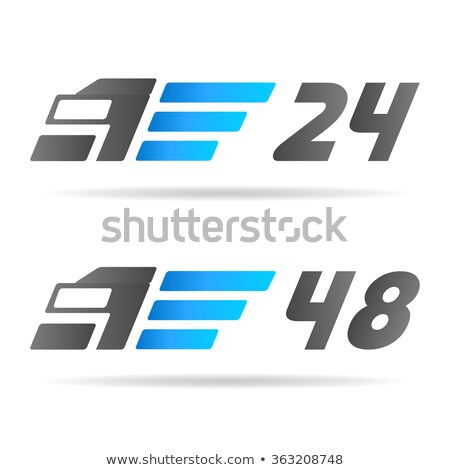 Foto d'archivio: Delivery Truck 24h 48h - Icon Set