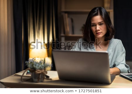 [[stock_photo]]: Girl Studying Late At Night