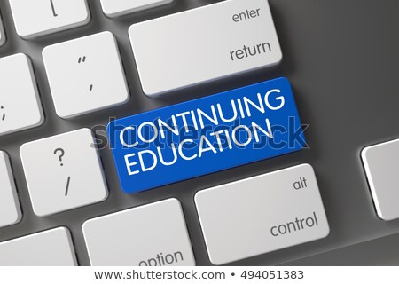 Сток-фото: Continuing Education - Keyboard Key Concept 3d