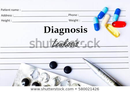 Foto stock: Leukosis Diagnosis Medical Concept