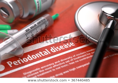 Foto stock: Periodontal Disease Diagnosis Medical Concept