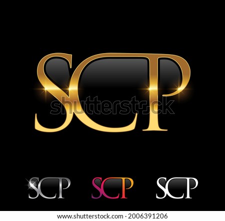 Stock fotó: Scp Logo Design Set