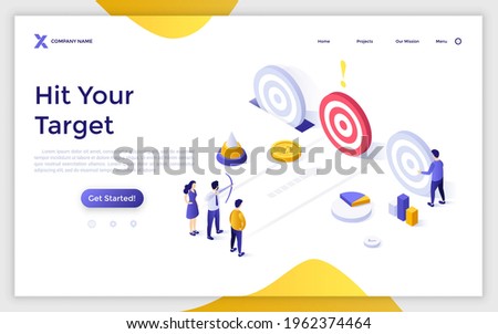 Stockfoto: Business Competition - Modern Colorful Isometric Vector Illustration