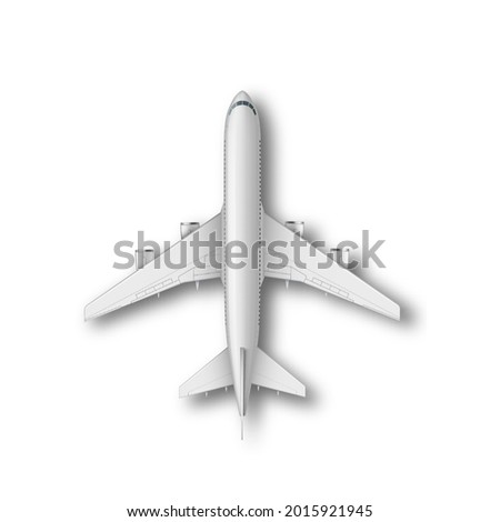 Stock fotó: Passenger Aircraft Isolated On Bg