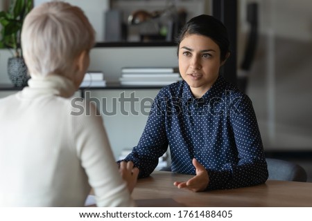 Сток-фото: Business And Employement Hr Concept Confident Good Looking Man Searching Job Pointing Himself As