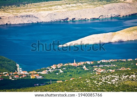 Jadranovo Adriatic Sea Village On Crikvenica Riviera And Stone Foto stock © xbrchx