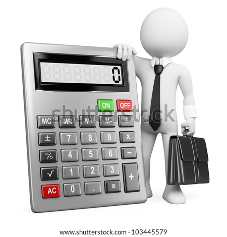 3d Calculator Guy Foto stock © Texelart