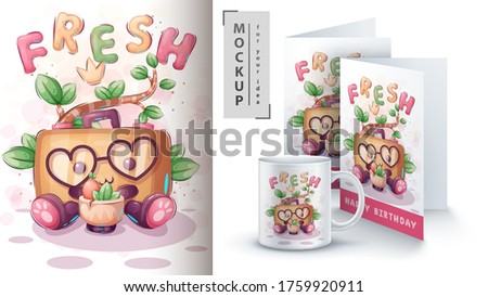 Love Suitcase - Poster And Merchandising ストックフォト © rwgusev